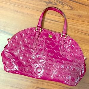 Cute Pink Signature Coach Bag
